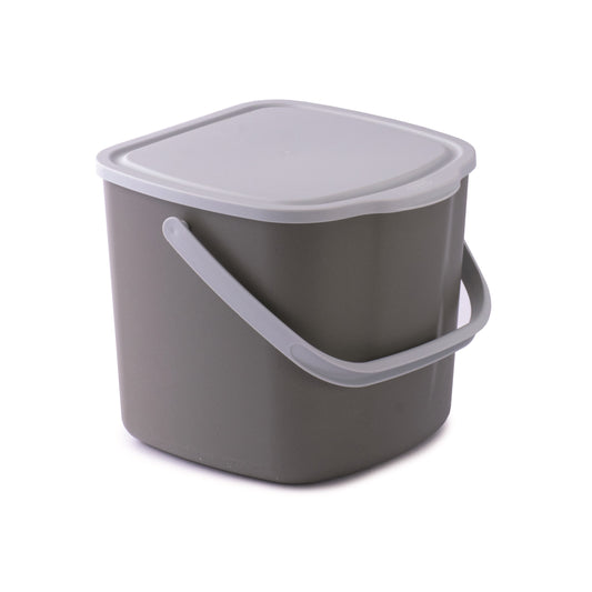 Cubo orgánico separador blanco para encimera ImpakCity, 3 litros, tapa hermética