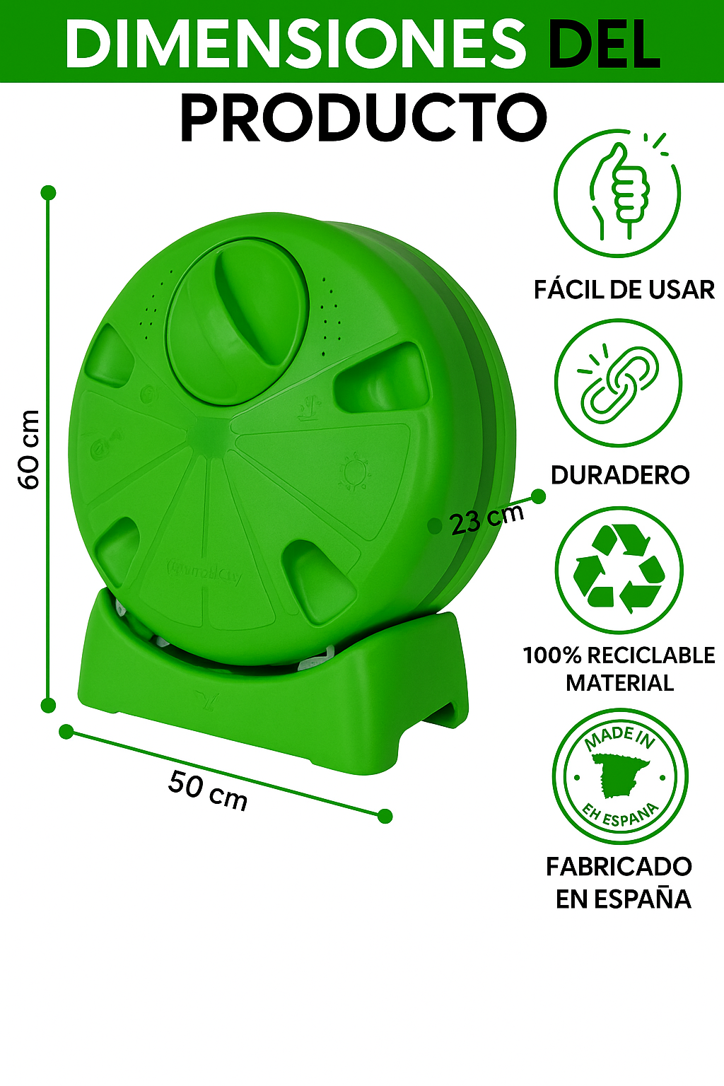 Compostador Urbano (Verde)